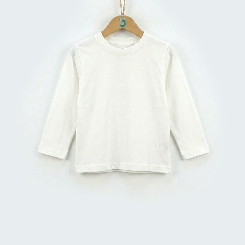 Crewneck white L/S-26174