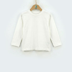 Crewneck white L/S-26174