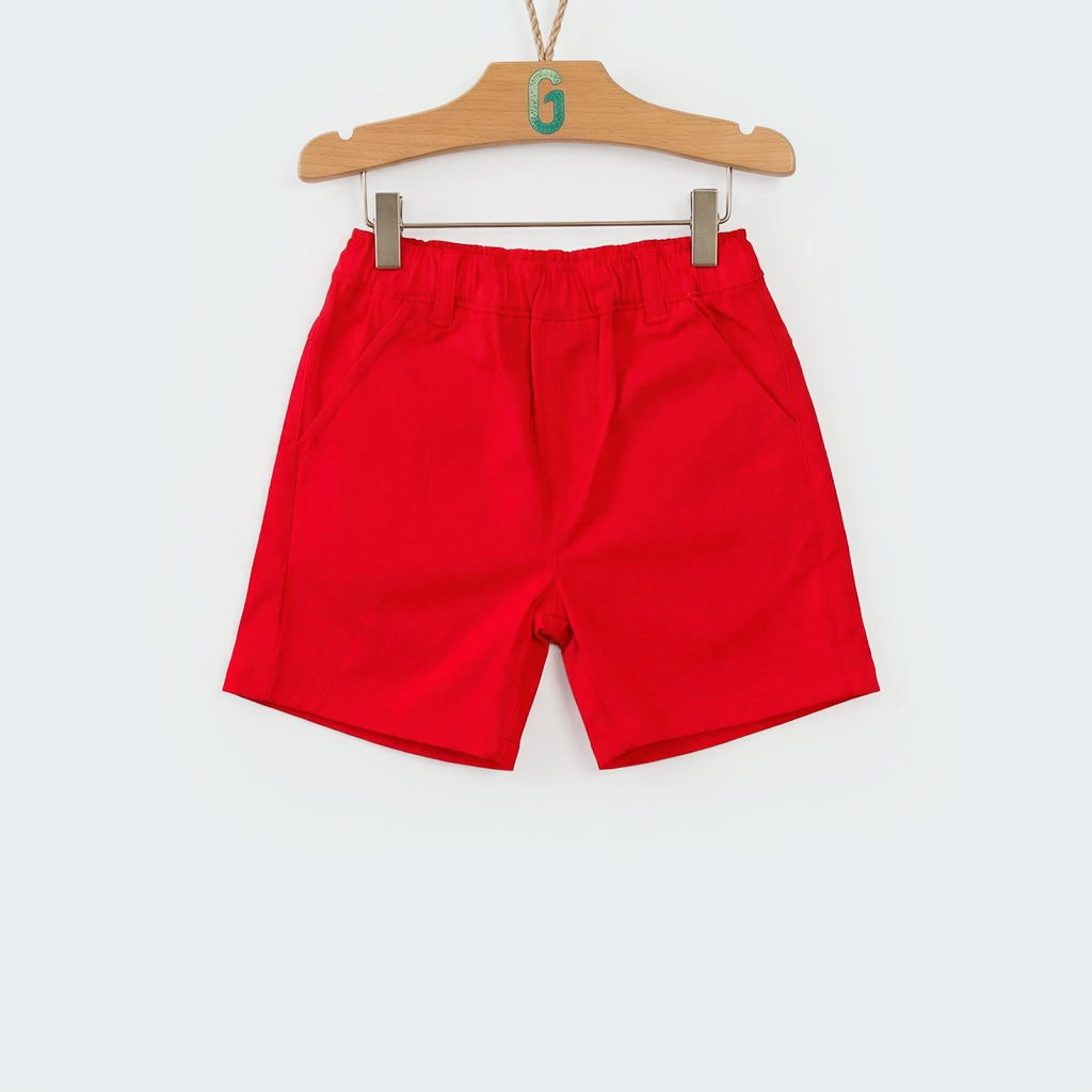 Red Twill Short-27741