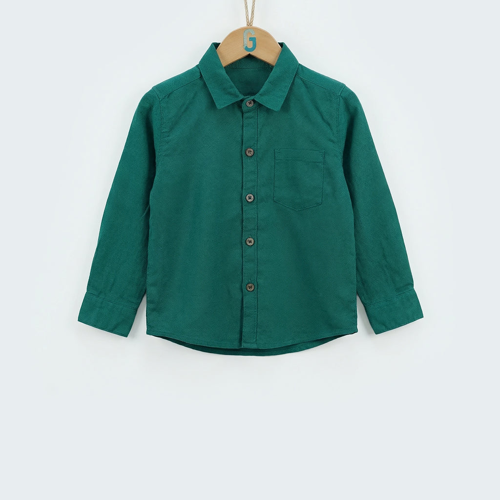 Shirt green long sleeve-27765