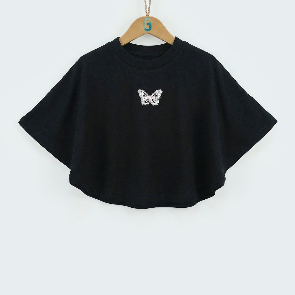 Crewneck black butterfly-27979