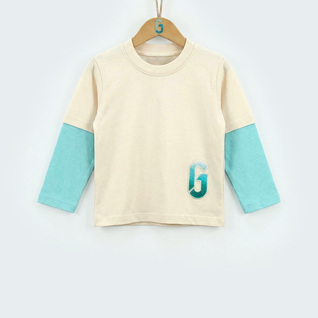 Crewneck L/S G beige -28035