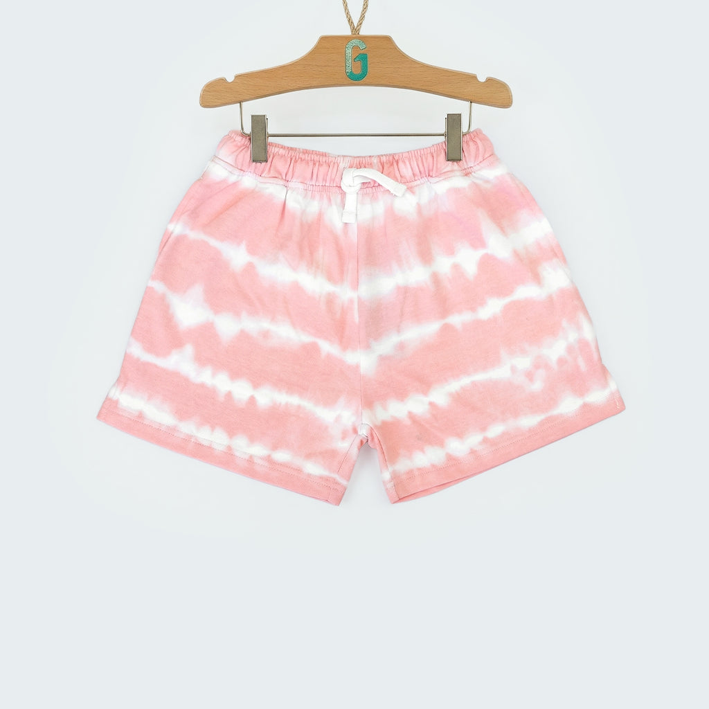 Short pink & white with code -28092