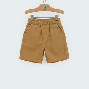 Short Khaki brown twill-28101