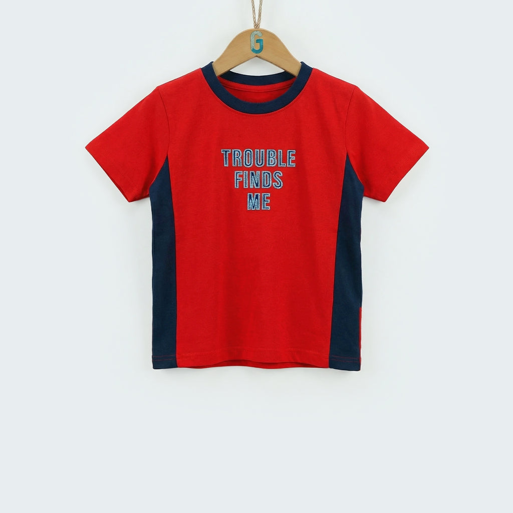 Crewneck Red - Trouble Finds Me -28105