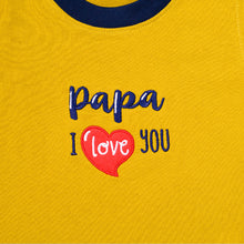 Load image into Gallery viewer, Crewneck - I Love Papa ( Mustard )
