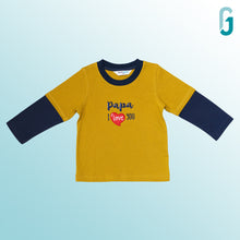 Load image into Gallery viewer, Crewneck - I Love Papa ( Mustard )
