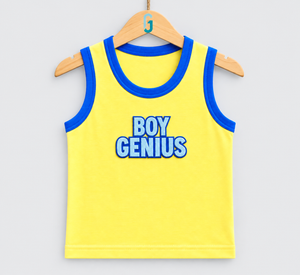 Tank Top Yellow Boy Genius - 28239