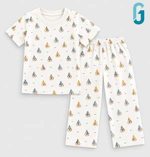 Pijama Off White Sails Printed - 27964