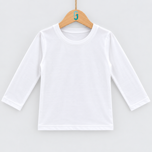 Crewneck White Long Sleeves - 26174