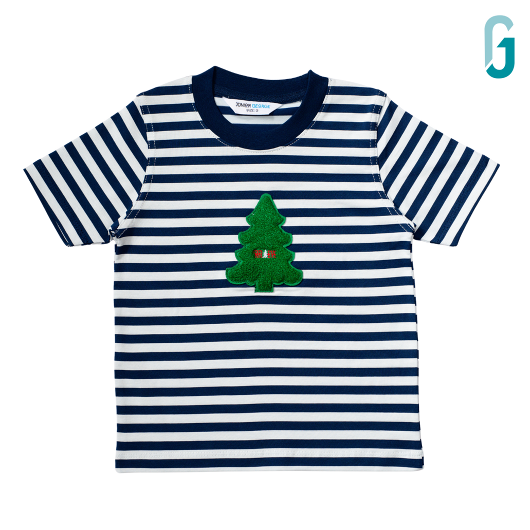 Crewneck - Stripes - Christms Tree