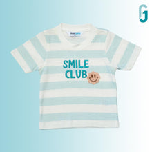 Load image into Gallery viewer, Crewneck - Stripes - Smile Club ( Green &amp; White )
