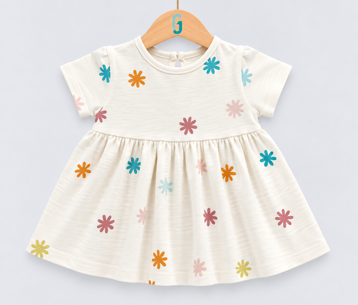 Dress Off White Printed - 27690