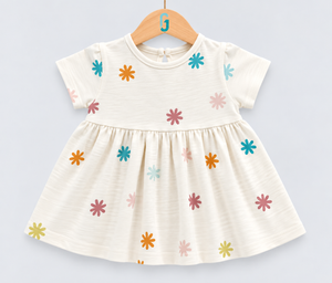 Dress Off White Printed - 27690