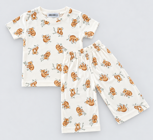 Pijama Off White Koala Bears Printed - 28249