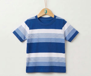 Crewneck - Stripes - Royal Blue / Light Blue / White - 27925