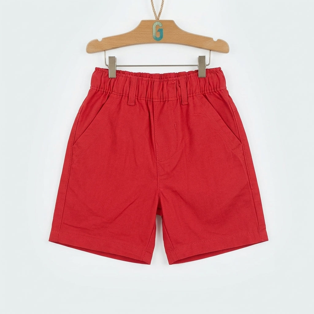 Short - Linen - Red - 28165
