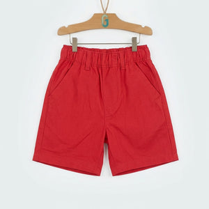 Short - Linen - Red - 28165