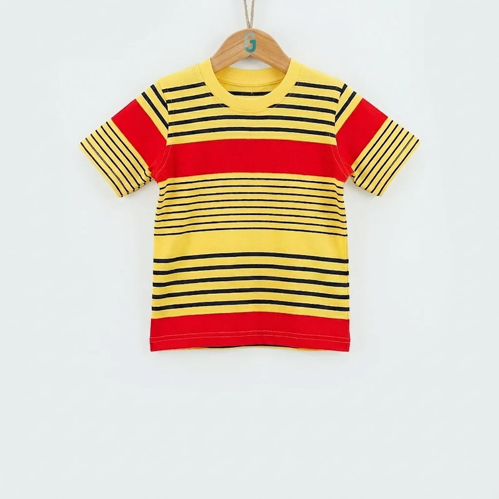 Crewneck - Stripes - Yellow / Red /Navy Blue - 27720