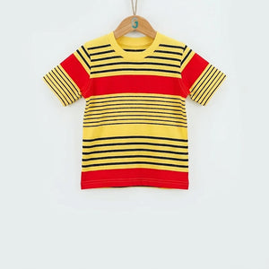 Crewneck - Stripes - Yellow / Red /Navy Blue - 27720