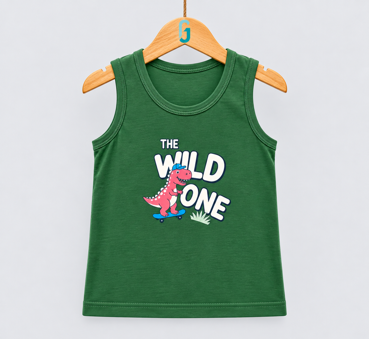 Tank Top Dark Green The Wild One - 28246