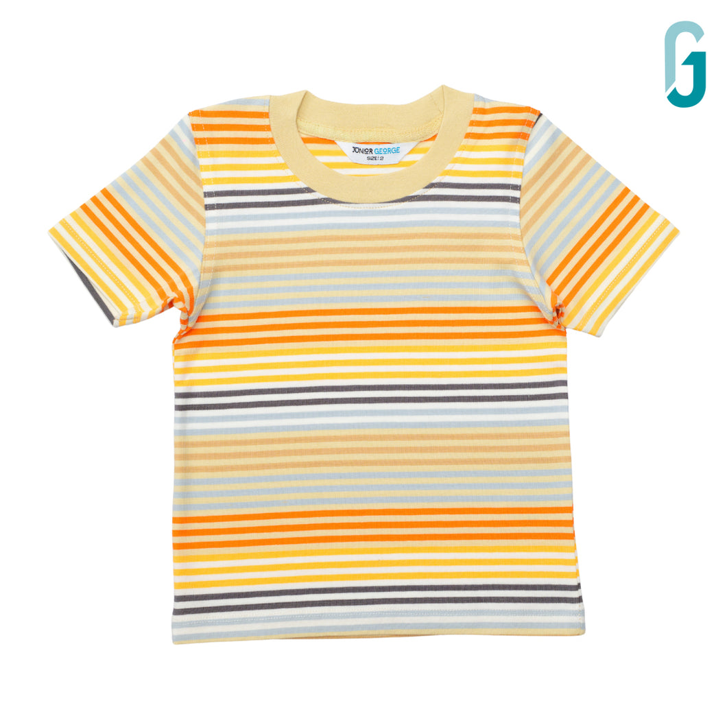 Crewneck - Stripes - Orange/Blue/Yellow