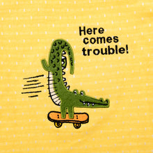 Load image into Gallery viewer, Crewneck - Here Comes Trouble (Yellow)
