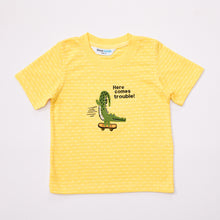 Load image into Gallery viewer, Crewneck - Here Comes Trouble (Yellow)
