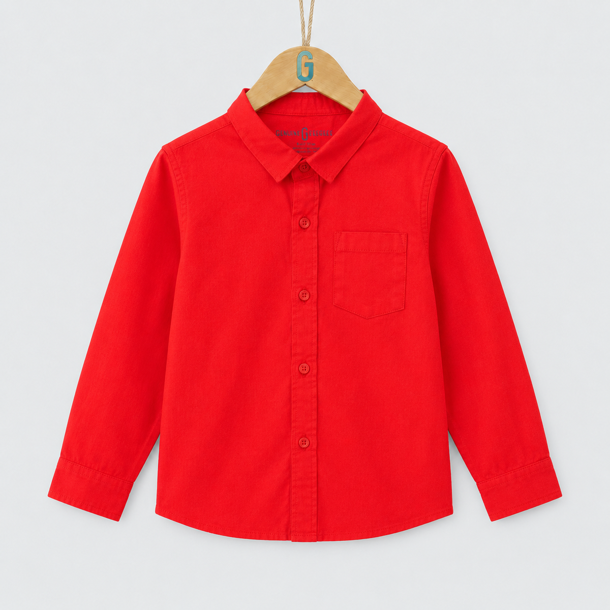 Shirt - Long Sleeves - Red - 27744