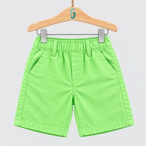 Short Luminous Green Linen - 28260