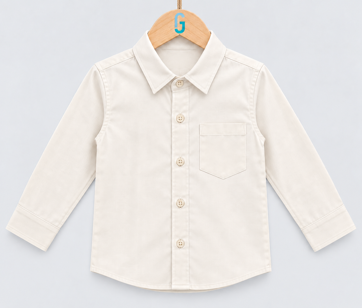 Shirt Cream Long Sleeves - 27560