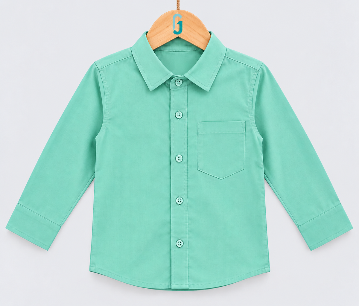 Shirt Green Long Sleeves - 28210