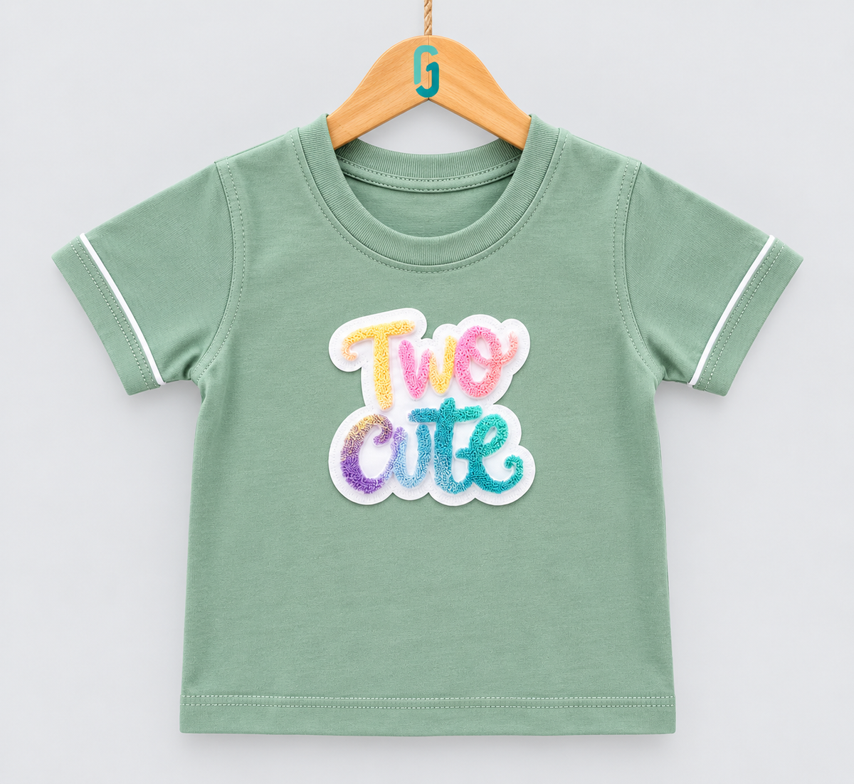 Crewneck Forest Green Two Cute - 28253