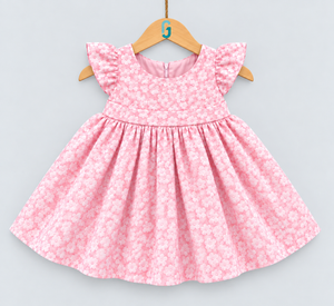 Dress Pink Embossed Flowers - 28237