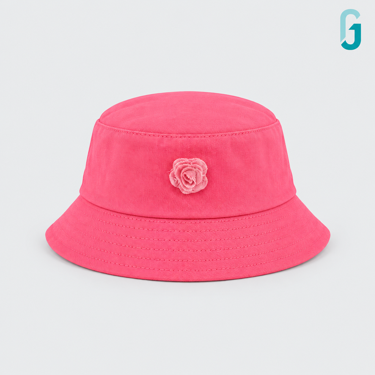 Bucket Hat Hot Pink Flower - 28150