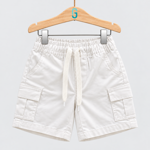 Short Twill Double Pockets White - 28221