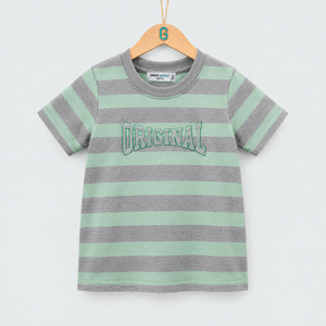 Crewneck - Stripes Original - Mint Green / Grey