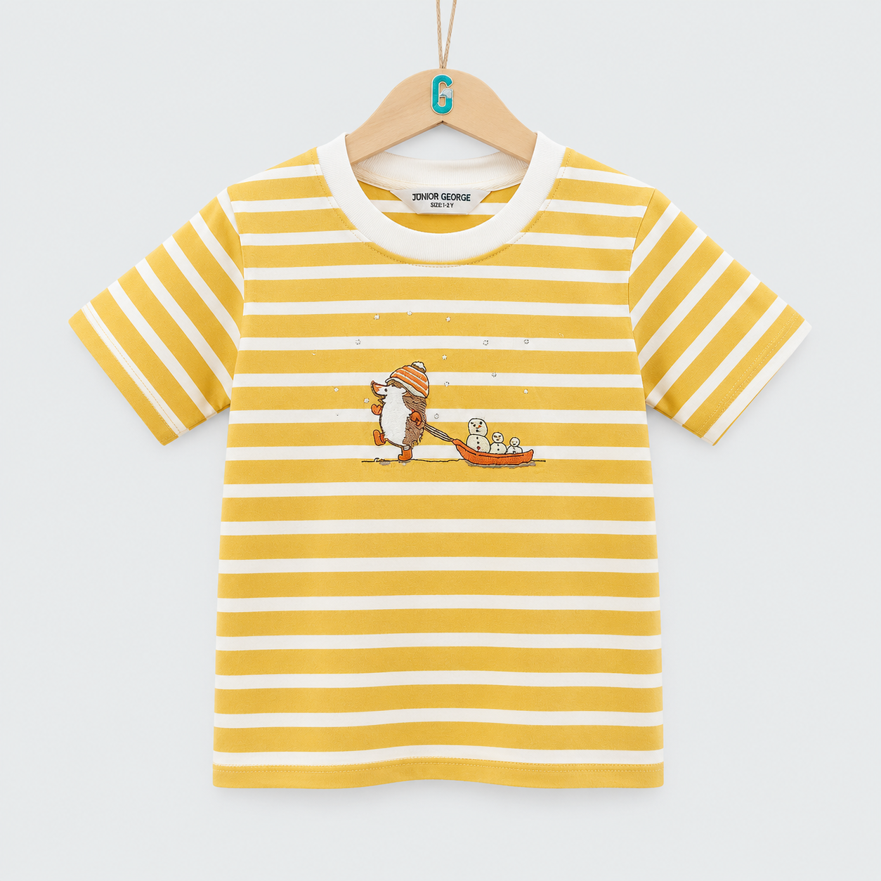 Crewneck - Stripes Porcupine - Yellow / White
