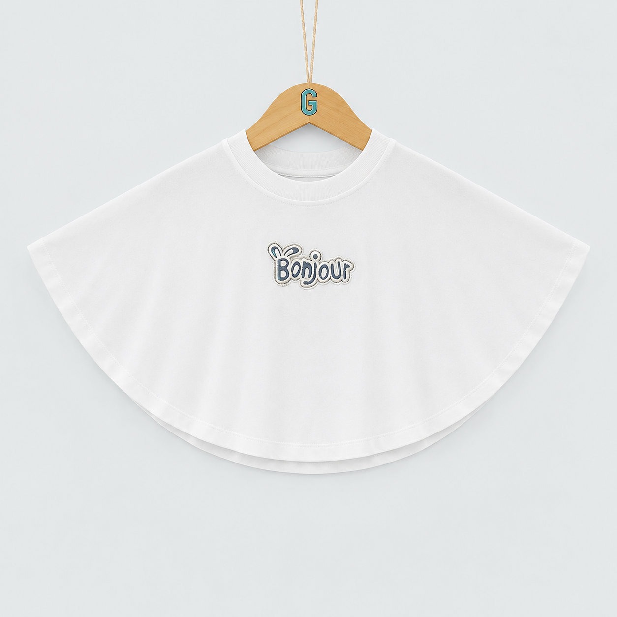 Girl's Top - Bonjour - White
