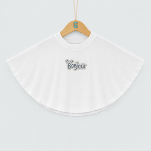Girl's Top - Bonjour - White