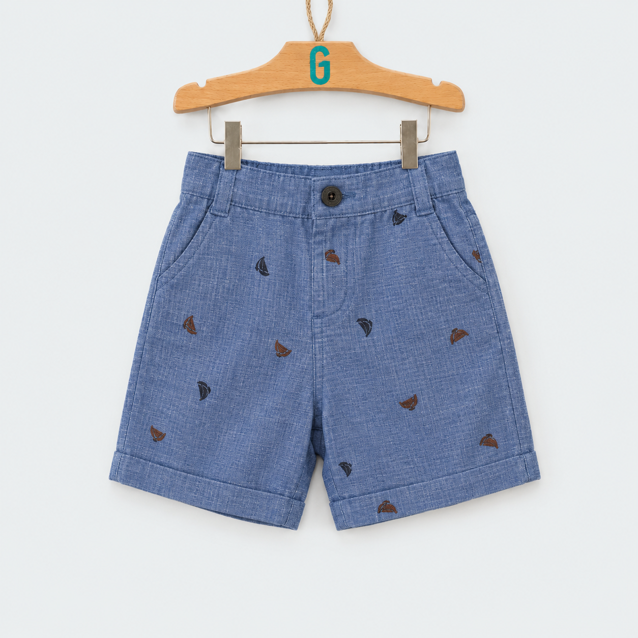 Short - Printed - Blue
