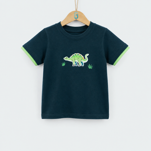 Crewneck Alpine Green With Green Dino Badge - 28011