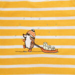 Crew Neck Stripes Mustar - Image 4