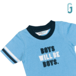 Crew Neck Light Blue Boys Will Be Boys - Image 2