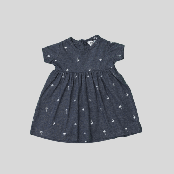 Dress Navy Blue Tree
