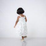 Dress Smocking White Flowers Straps - Image 3