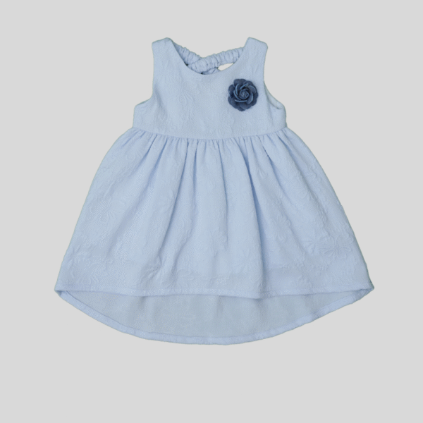 Dress Blue with Flower