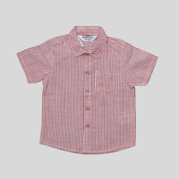 Shirt red and white stripes