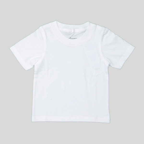 White Plain Color T-Shirt