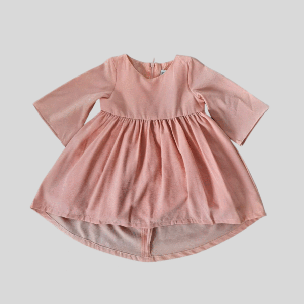 Tail Dress Pink Long Sleeves